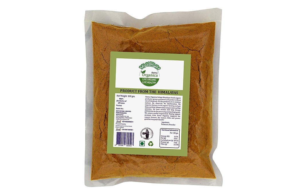 Arena Organica Turmeric Powder    Pack  100 grams